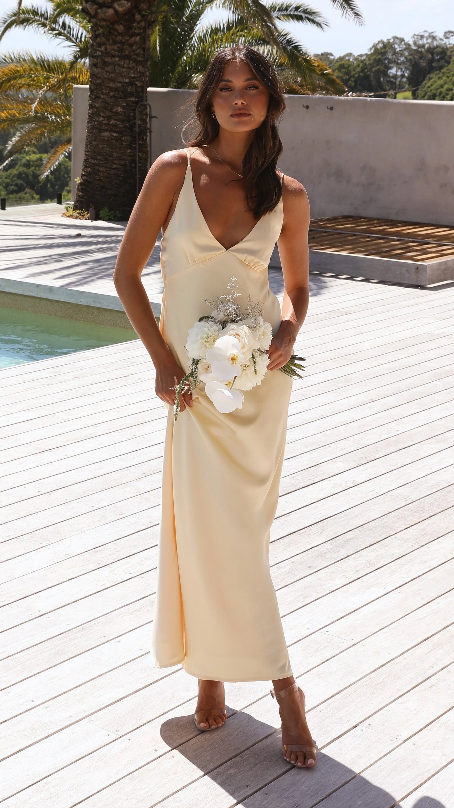 Ziah Maxi Dress - Lemon