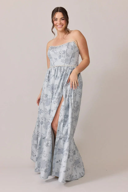 Ellapink Luxe Jacquard Dress | Made To Order