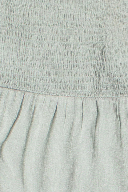 Tube Top Smocked Maxi Dress