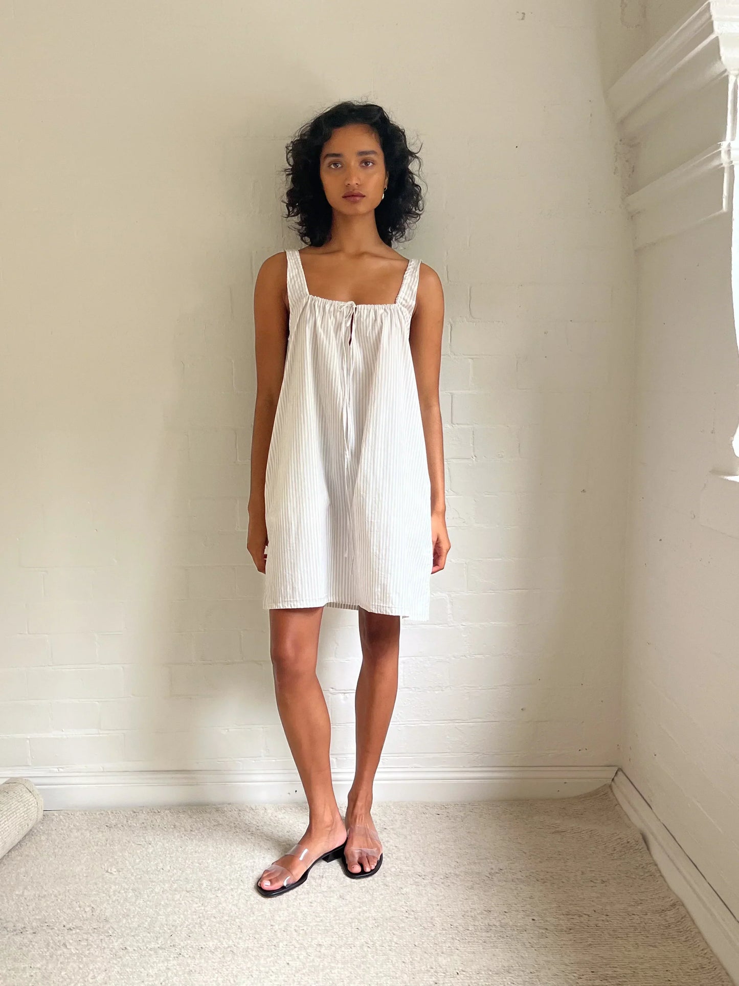 the bow dress - story stripe