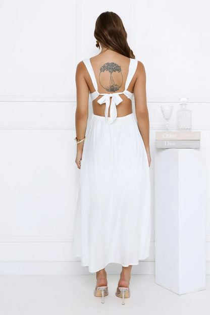 Starlight Shining Maxi Dress White