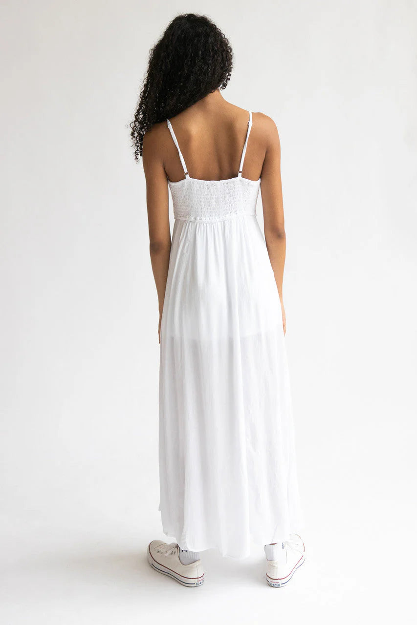 Flower Crochet Top Maxi Dress