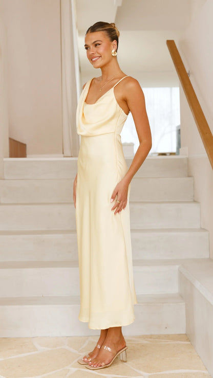Audrey Maxi Dress - Lemon