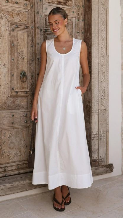 Alex Maxi Dress - White