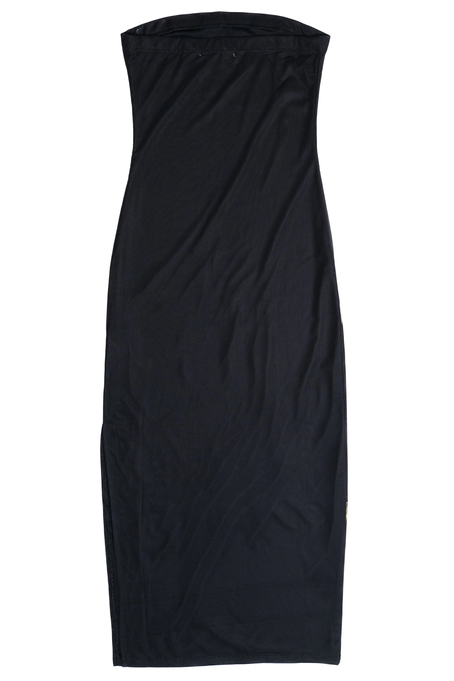 Rose Graphic Mesh Midi Tube Dress