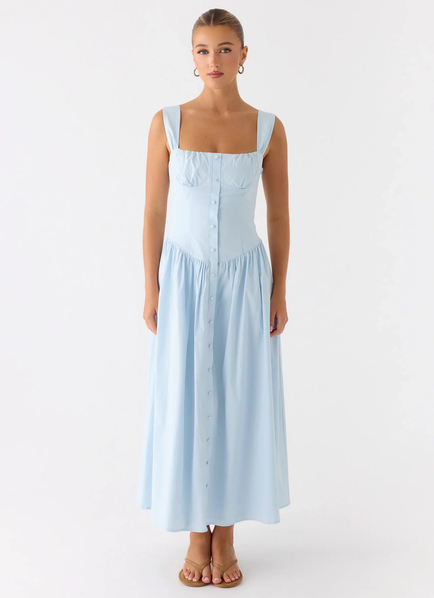 Emmalina Midi Dress - Blue