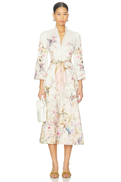 Rebellion Button Midi Dress