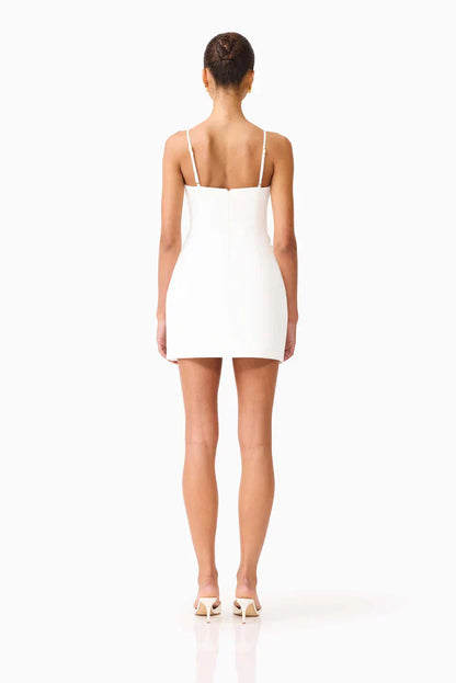 Stella Tulip Mini Dress in White