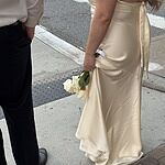 Bespoke Beauty Satin Maxi Dress Champagne