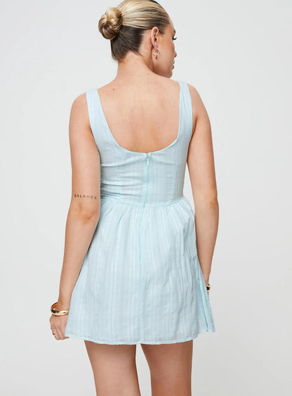 Lorinda Mini Dress Blue