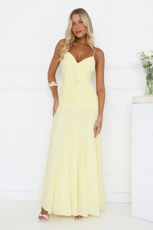 Lemonade Sunshine Maxi Dress Yellow