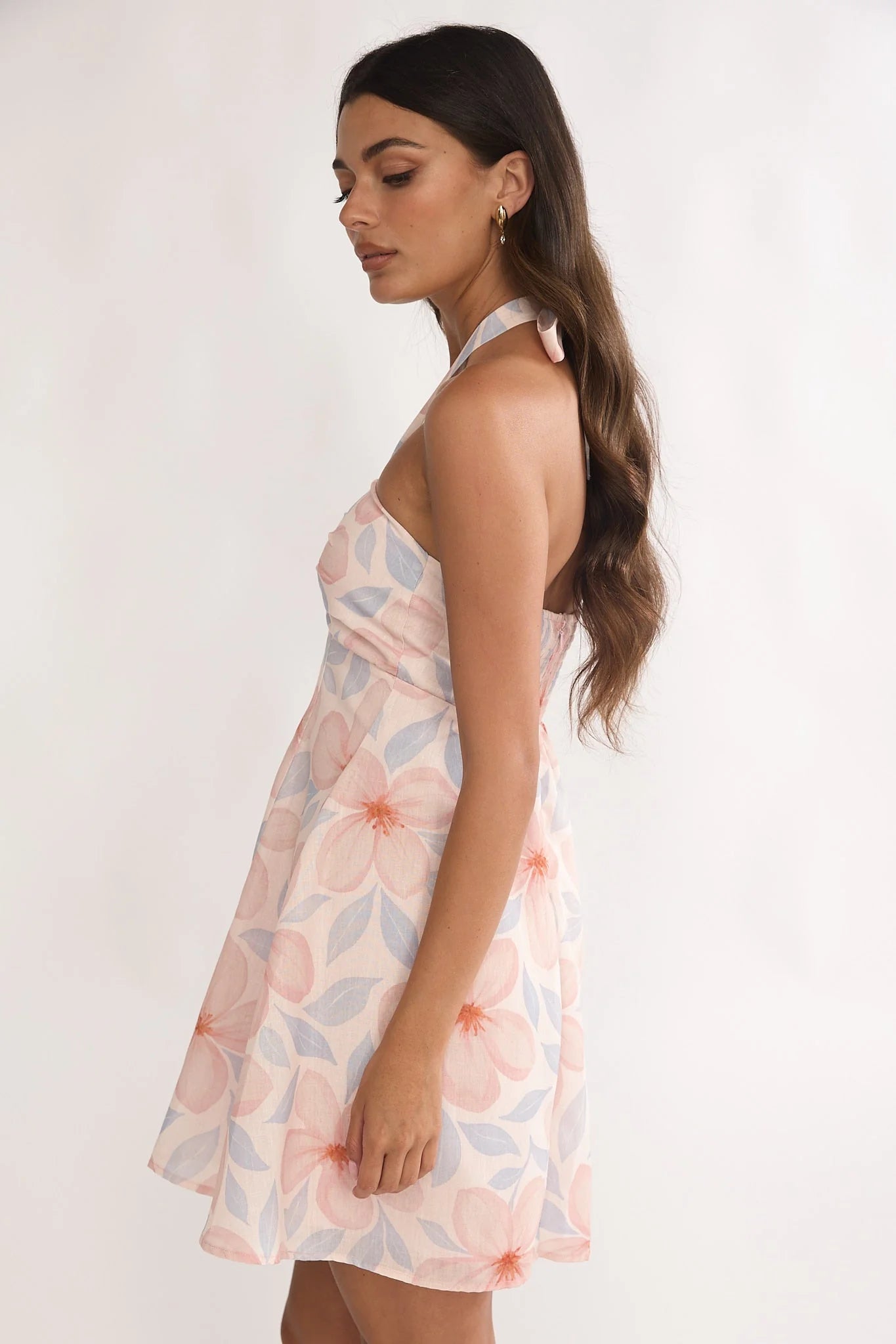 Paulette Halterneck Sun Dress Floral