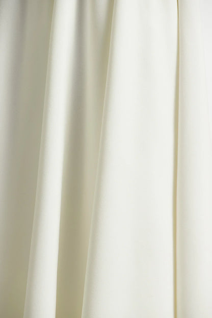 Bellamy | Cream Crew-Neck Long Sleeve Midi Dress
