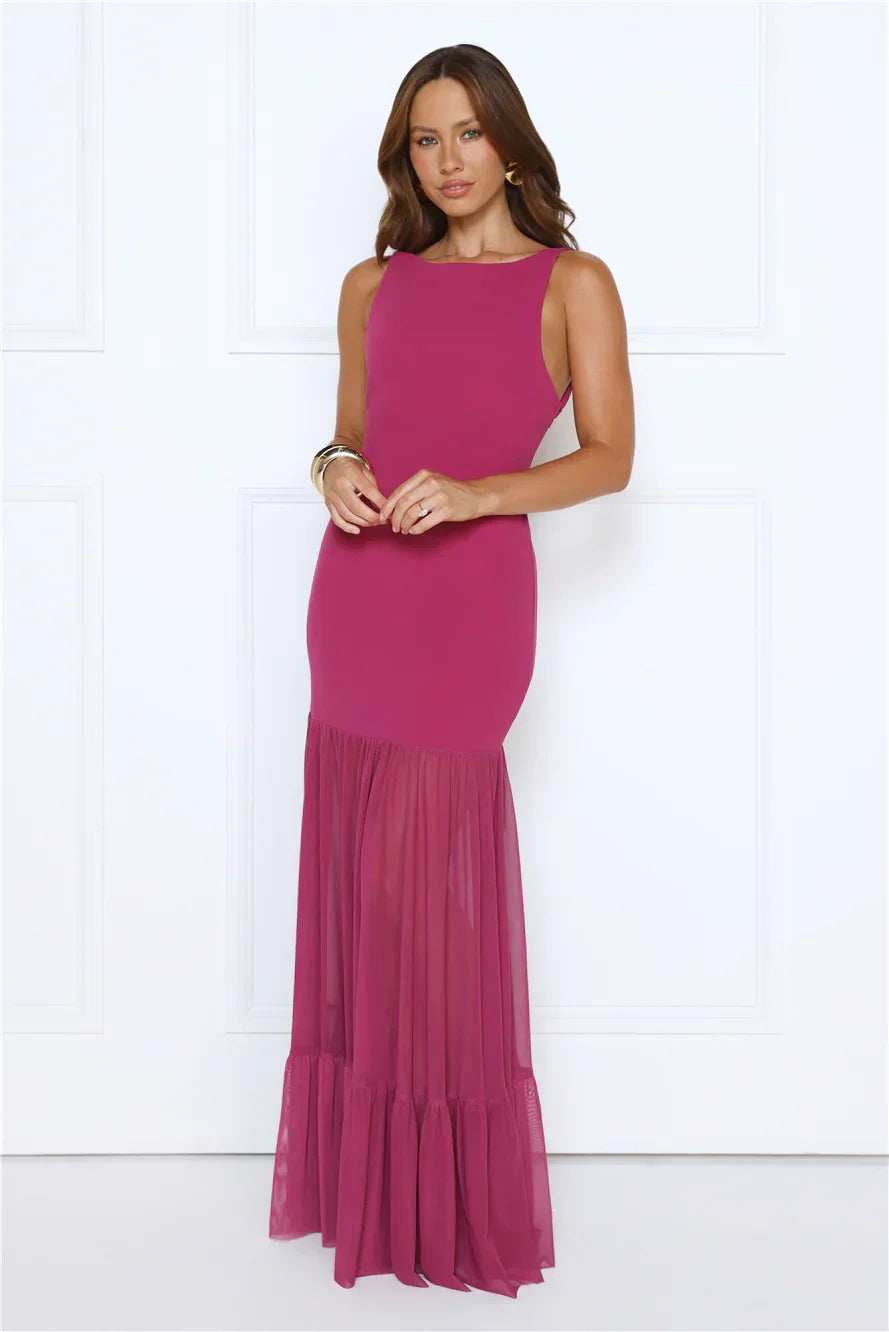 Bloomed With Love Maxi Dress Plum