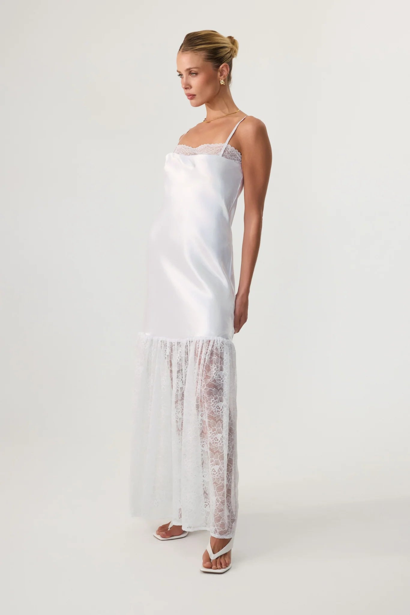 Catalina Maxi Dress White - Eco-Certified