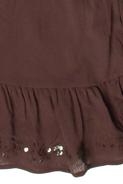 Sequin Flower Strapless Mini Dress