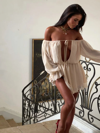 Chlile Mini Dress Cream