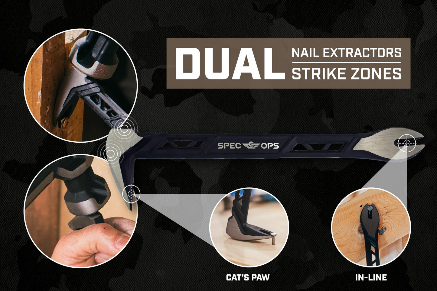 8-Inch Heavy Duty Nail Puller Pry Bar – Compact Carbon Steel Cat’s Paw Tool for Nail Removal, Woodworking & DIY Repairs