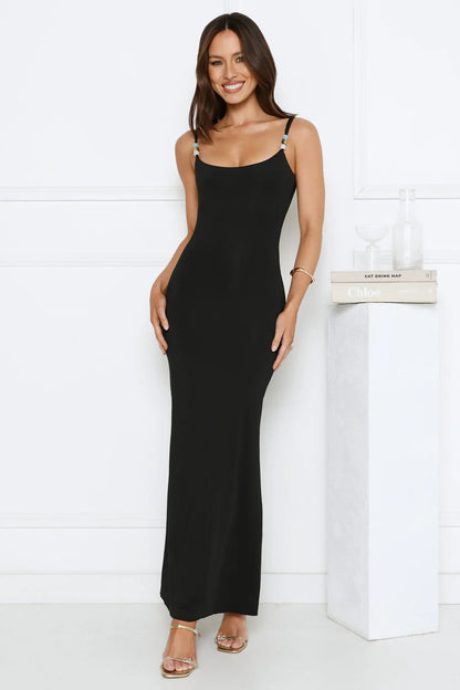 Island Lounging Maxi Dress Black