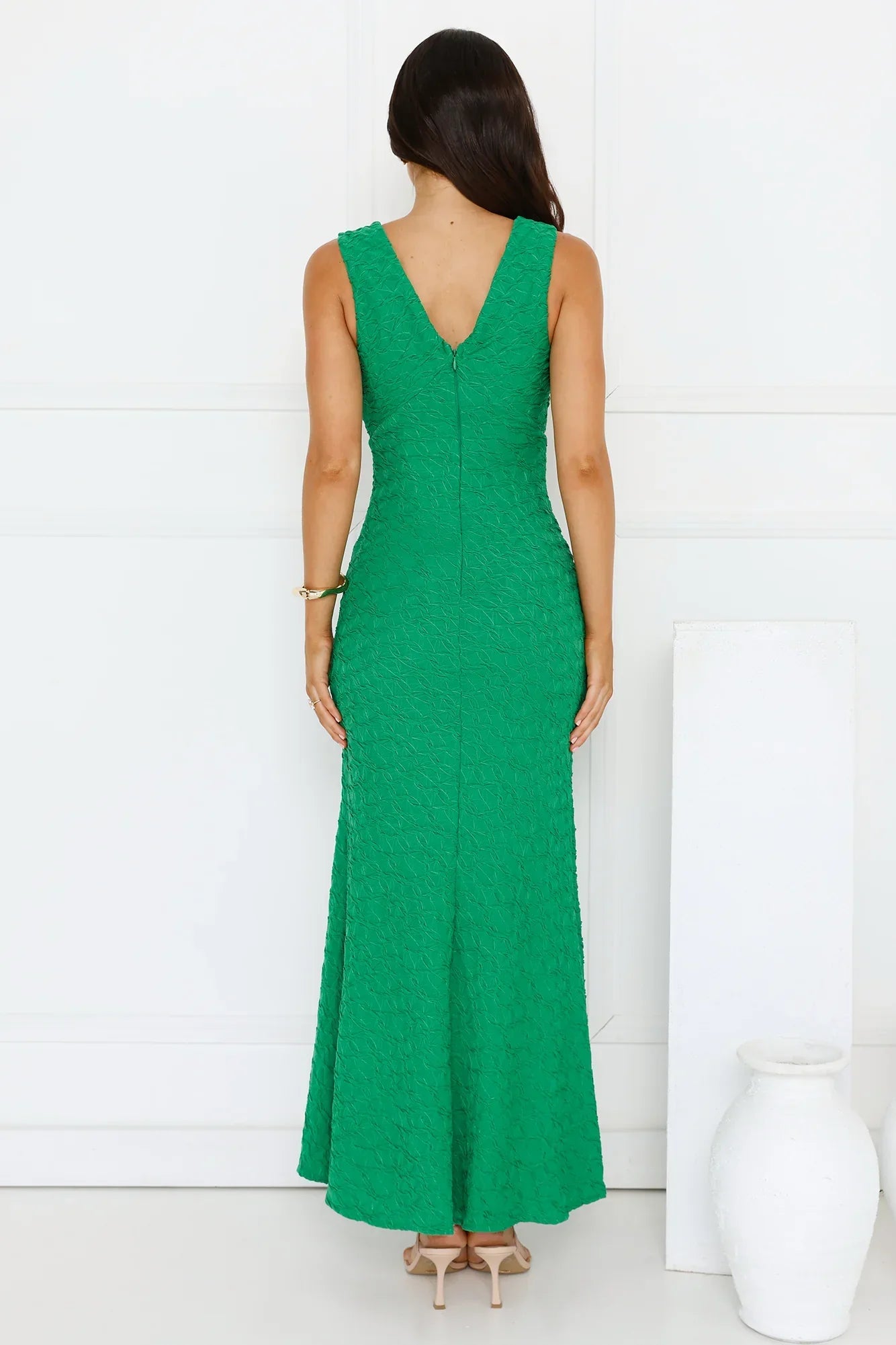 Diamond Delights Maxi Dress Green