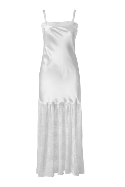 Catalina Maxi Dress White - Eco-Certified