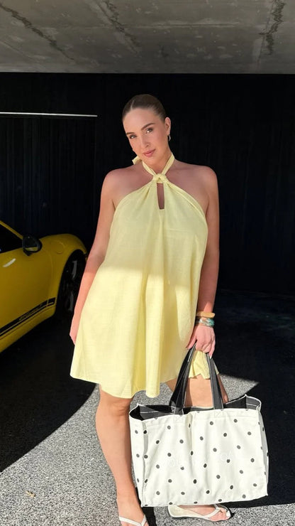Maja Mini Dress - Yellow