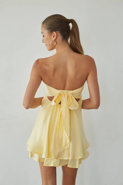 Gabby Twist Babydoll Dress