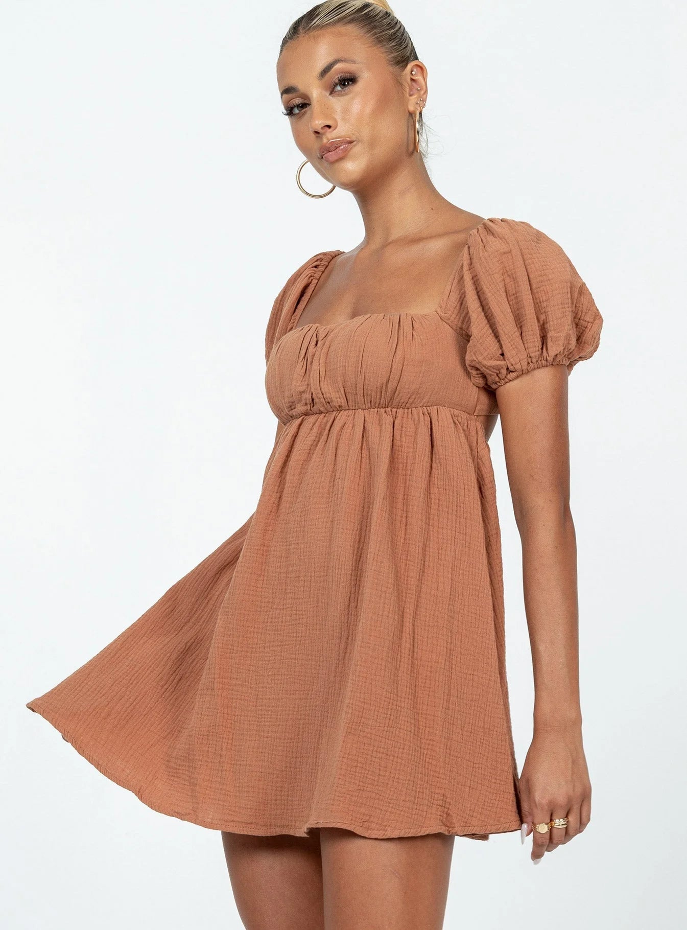 Let's Dance Mini Dress Brown