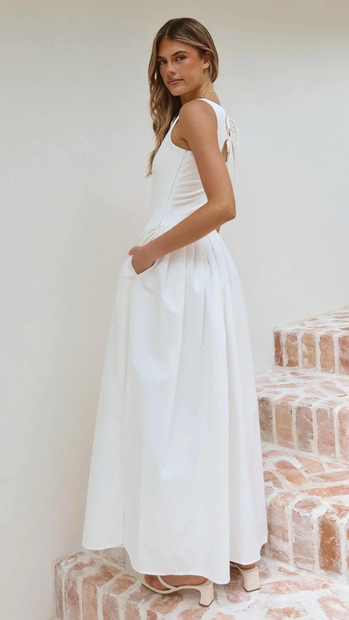 Alita Maxi Dress - White