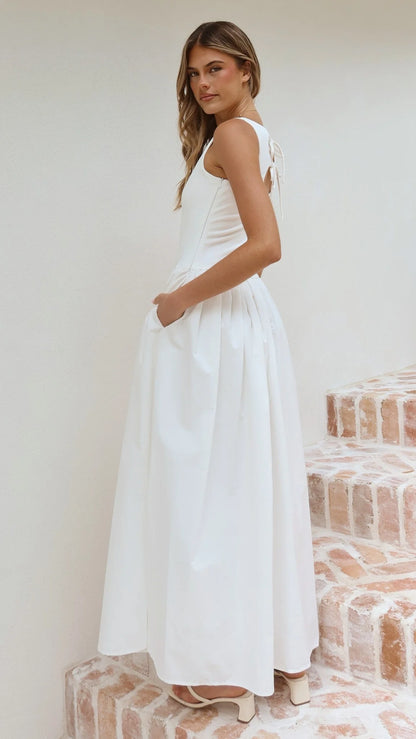 Alita Maxi Dress - White
