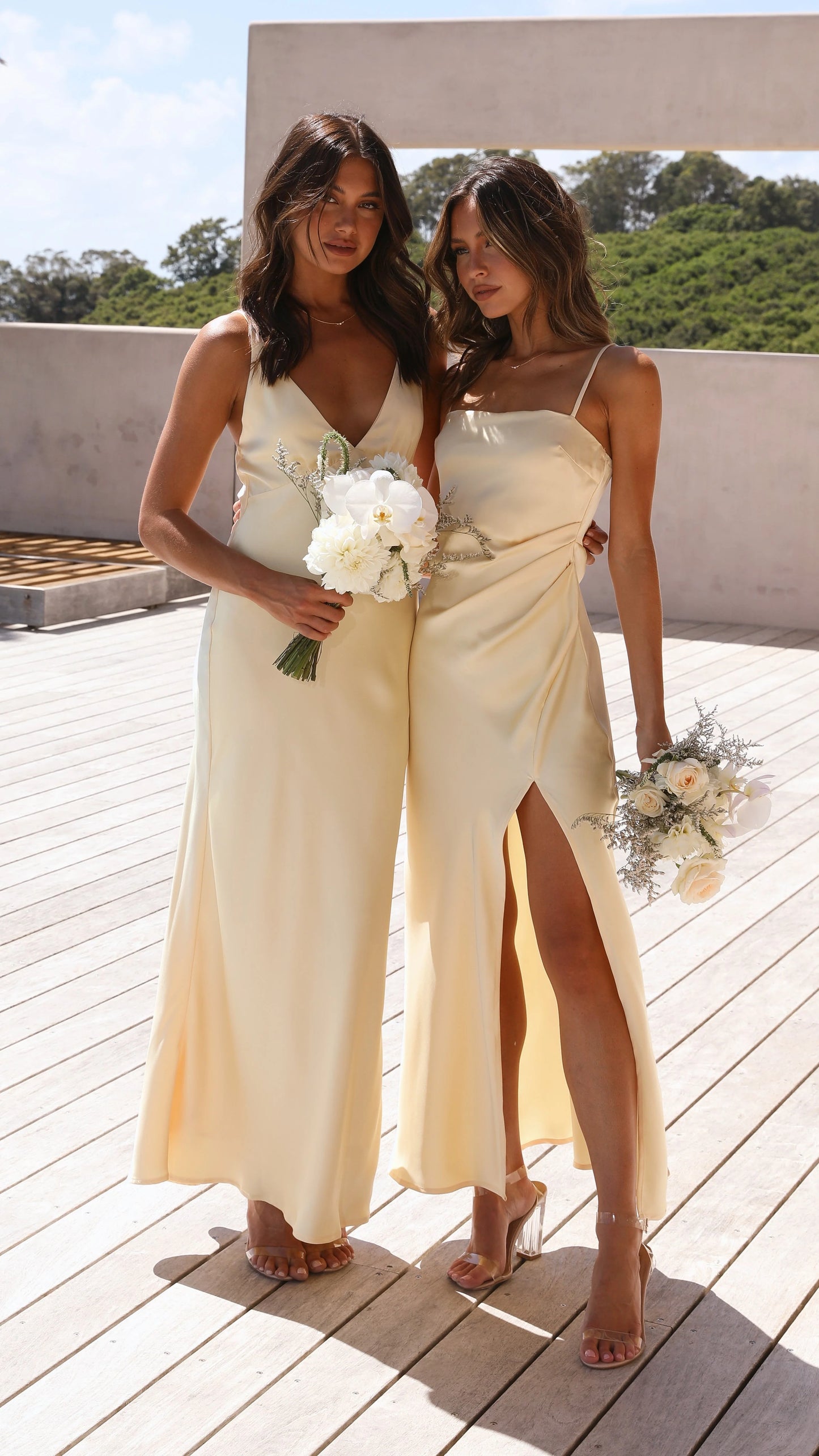 Ziah Maxi Dress - Lemon