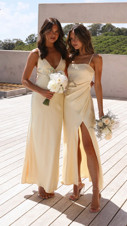 Ziah Maxi Dress - Lemon