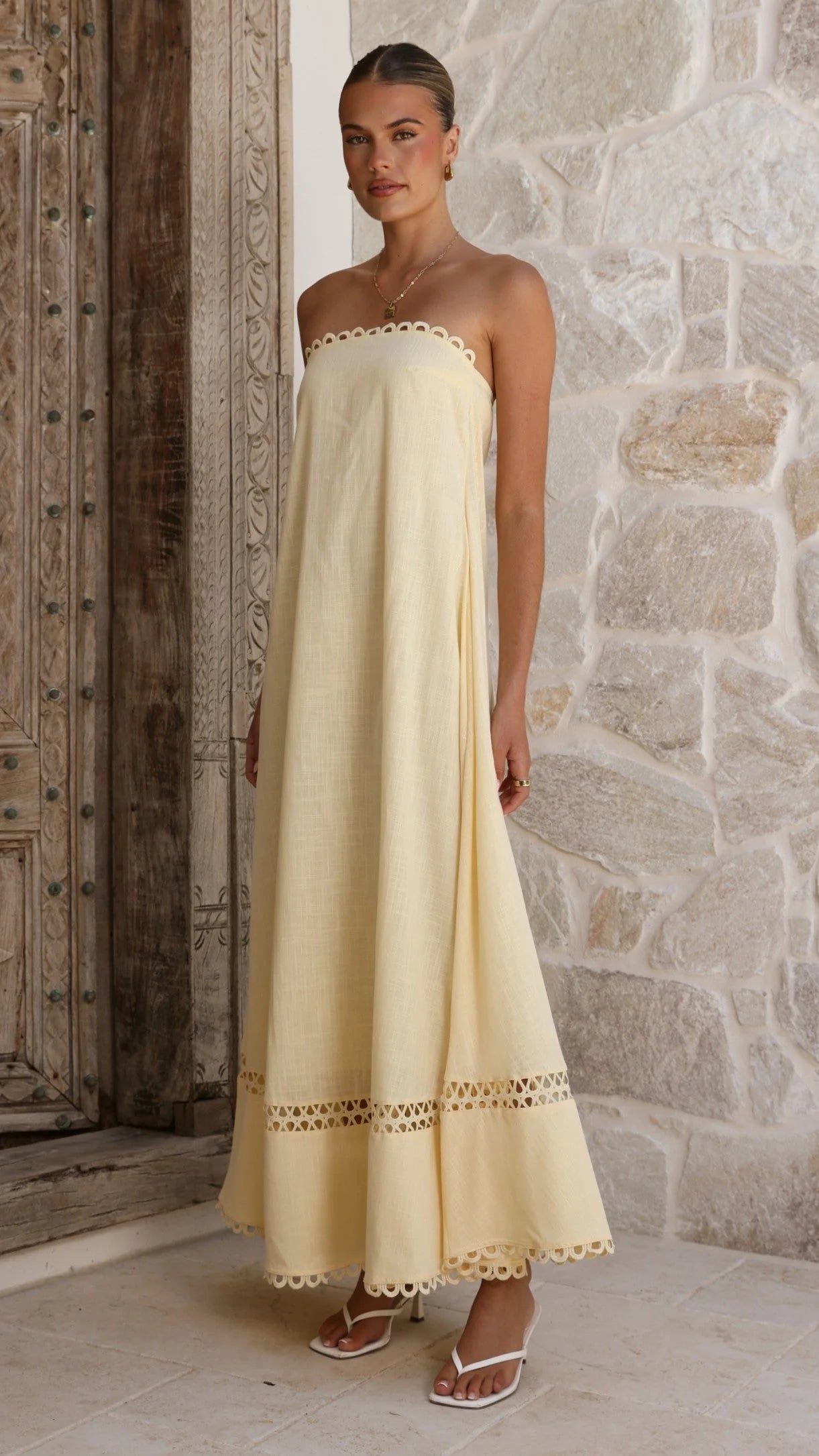 Sandra Maxi Dress - Yellow