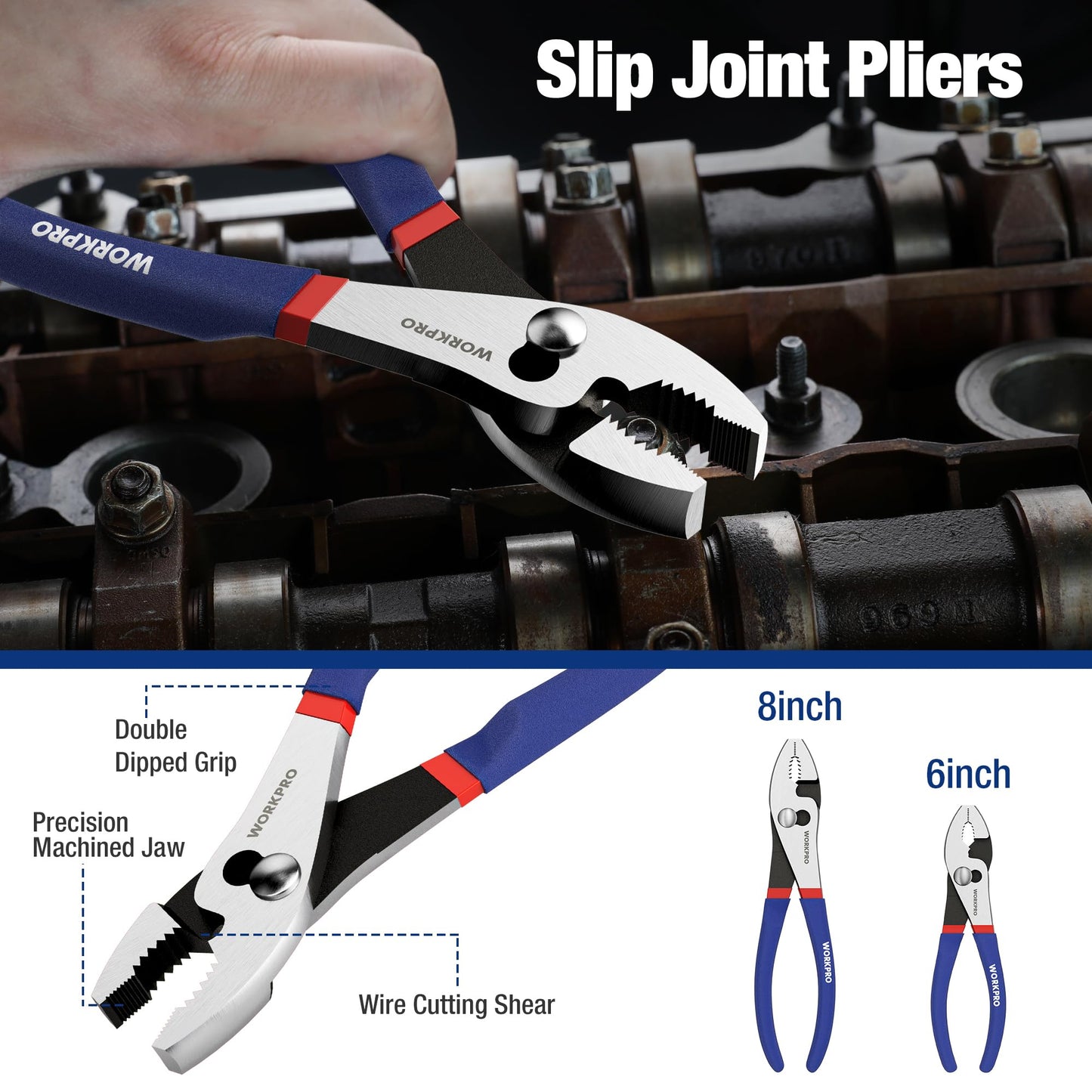 7-Piece Professional Pliers Set – Heavy Duty Steel Hand Tool Kit with Comfort Grip for DIY, Automotive, Electrical & Home Repairs