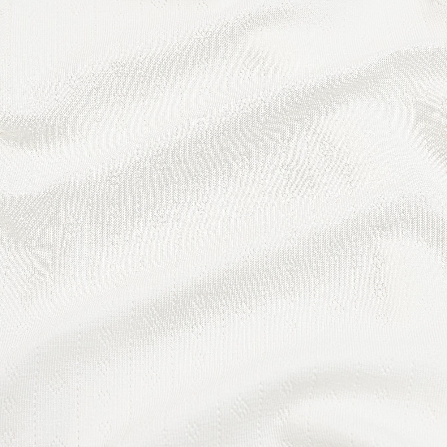 Pointelle Zippered Footie in Cloud