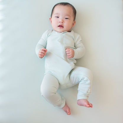 Zippered Romper in Dew