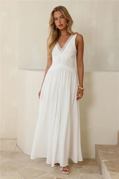 Salted Glow Maxi Dress White