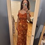 Good Fun Off Shoulder Maxi Dress Orange