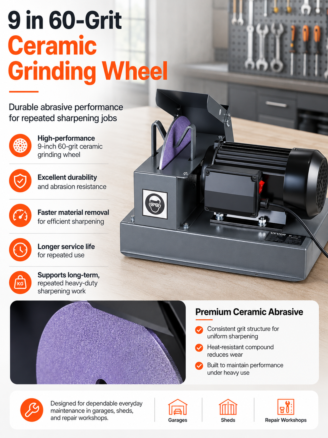 60 grit ceramic grinding wheel
