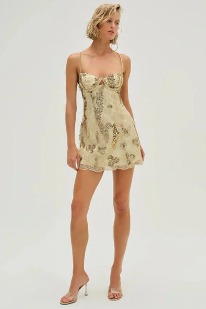 For Love & Lemons | Opal Mini Dress