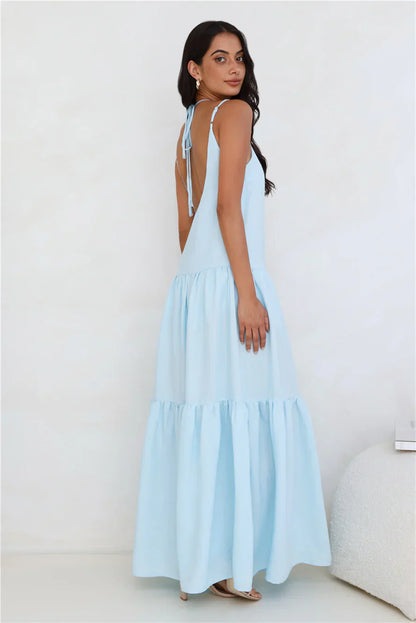 Diamond Affair Maxi Dress Blue