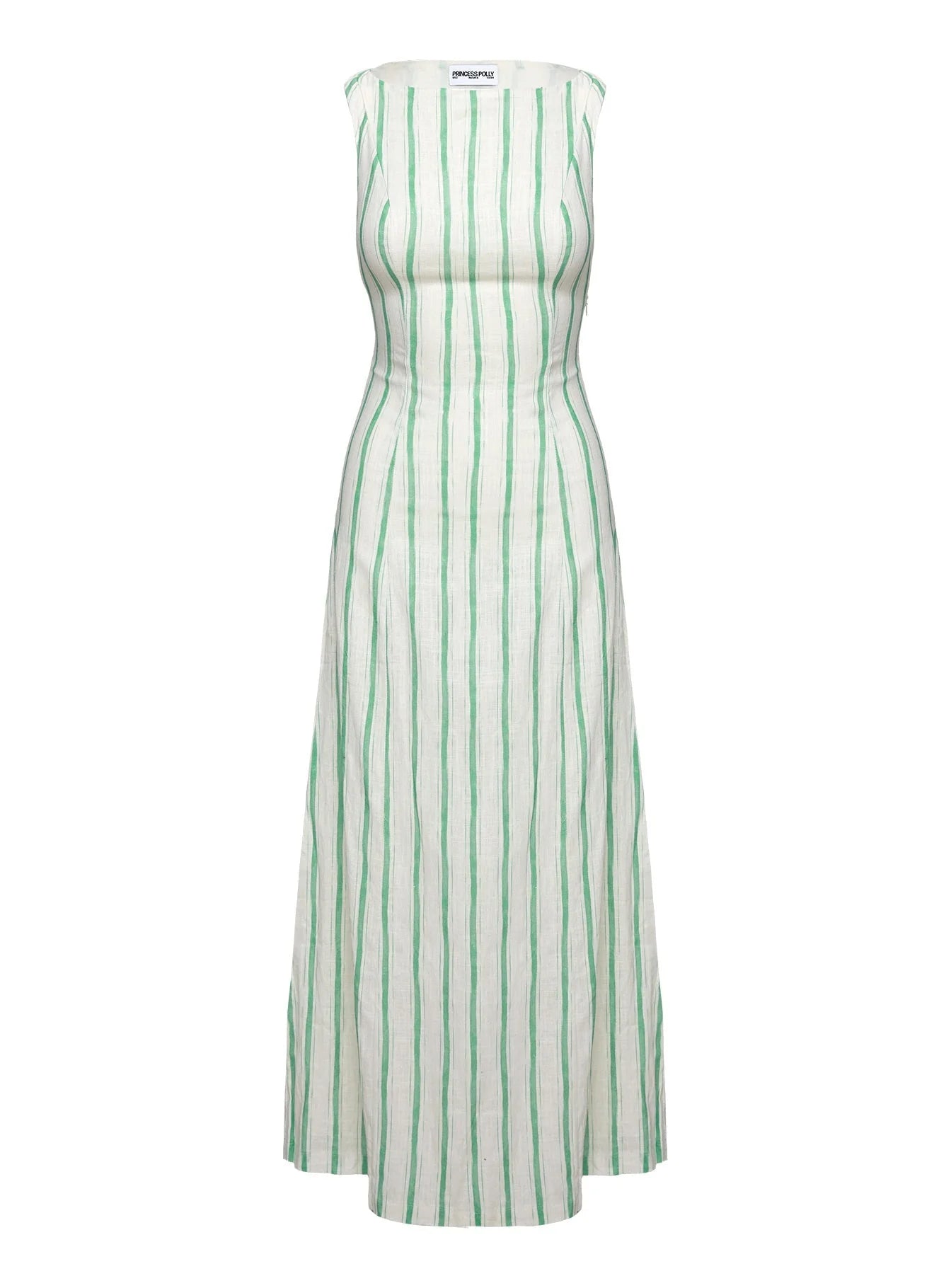 Lewisa Maxi Dress Green Stripe Petite