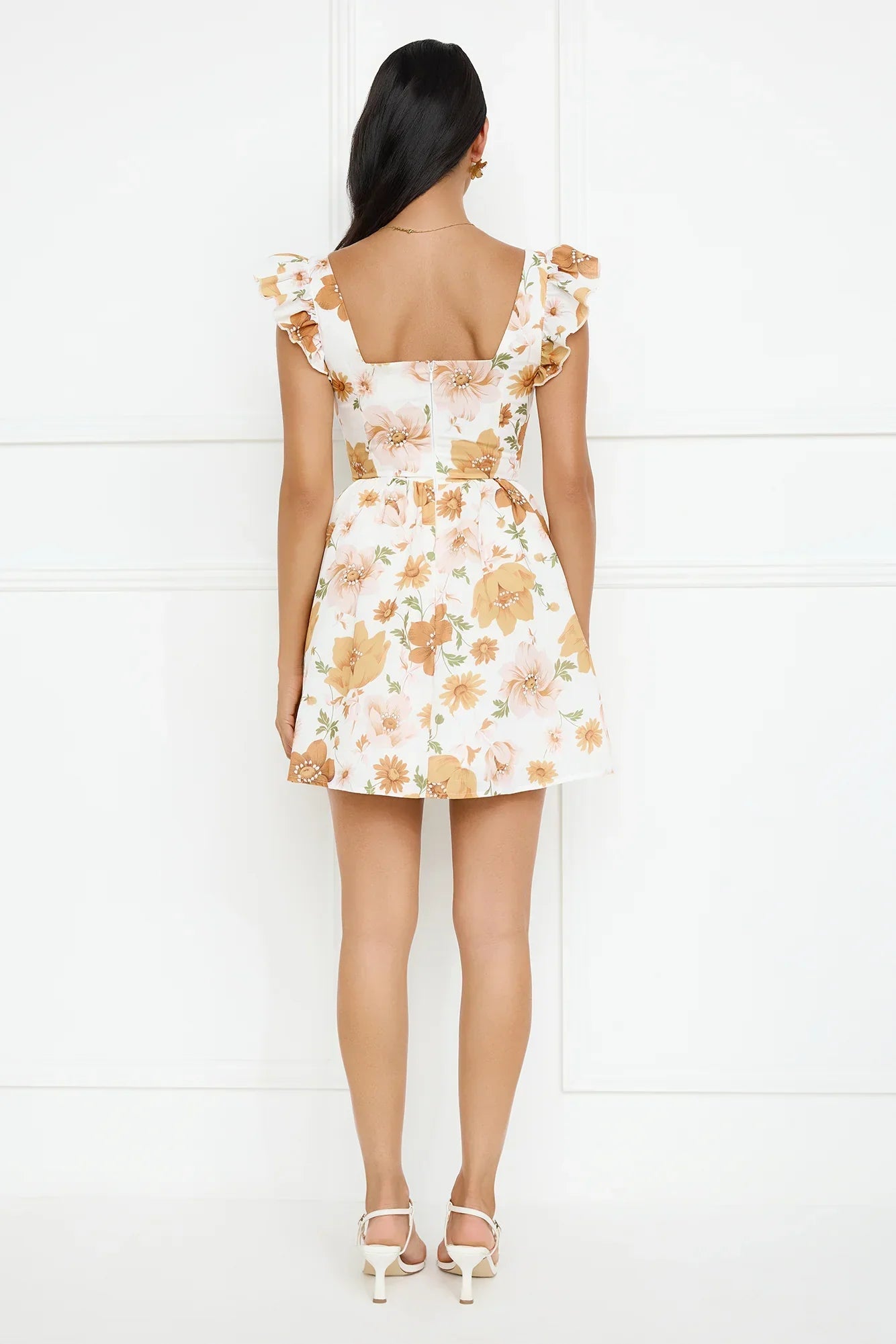 Orchid Allure Mini Dress Orange