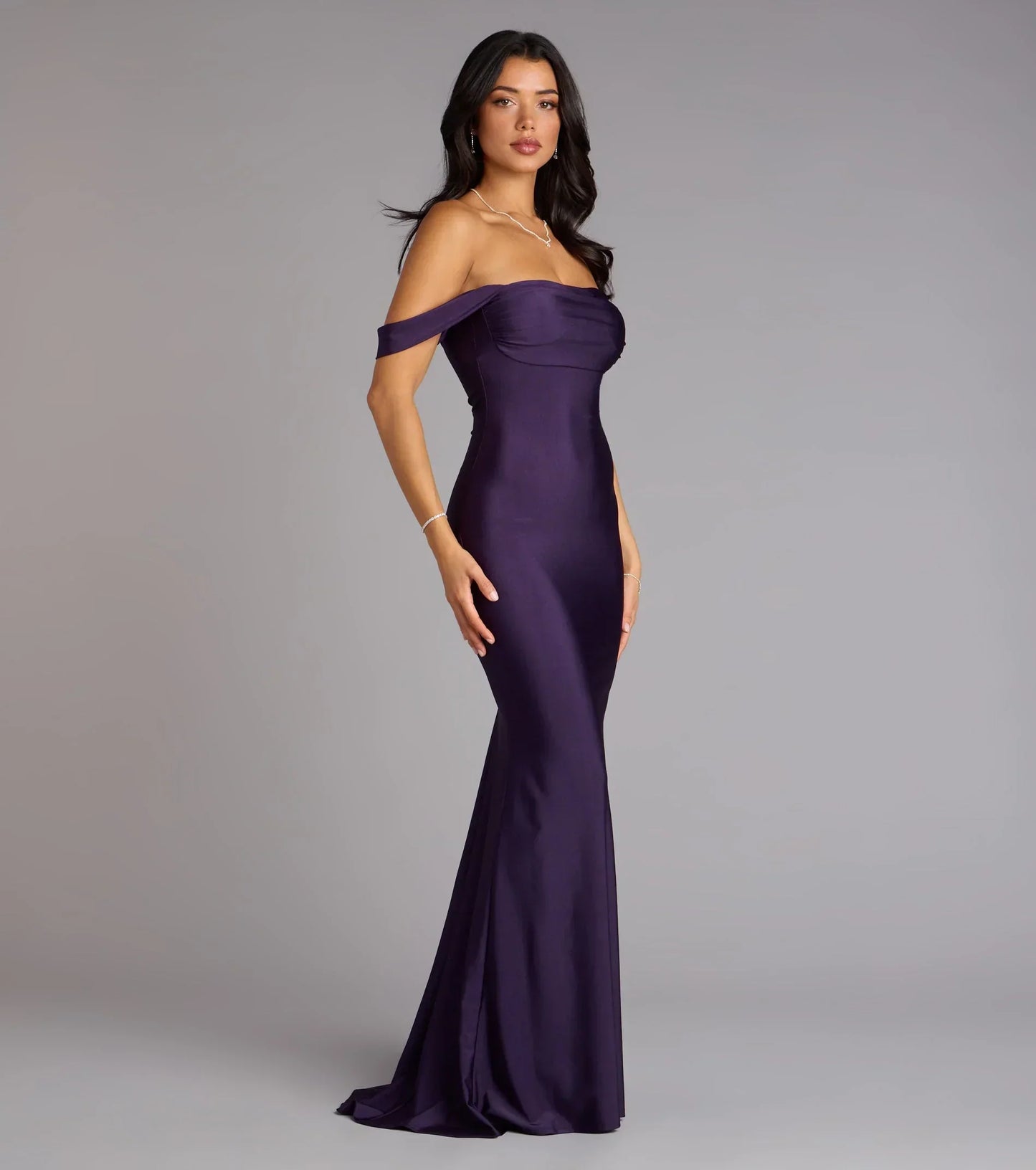 Maylah Off-The-Shoulder Mermaid Dress