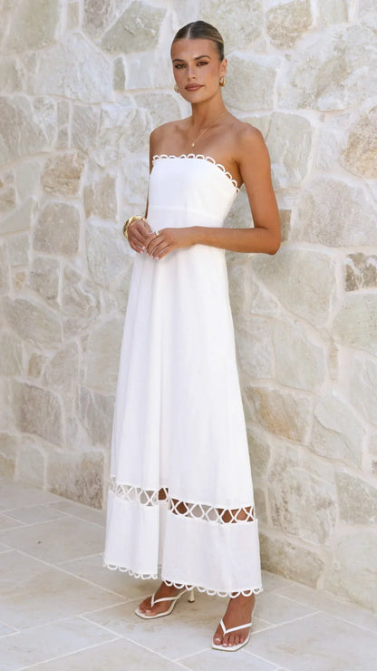 Caressa Maxi Dress - White