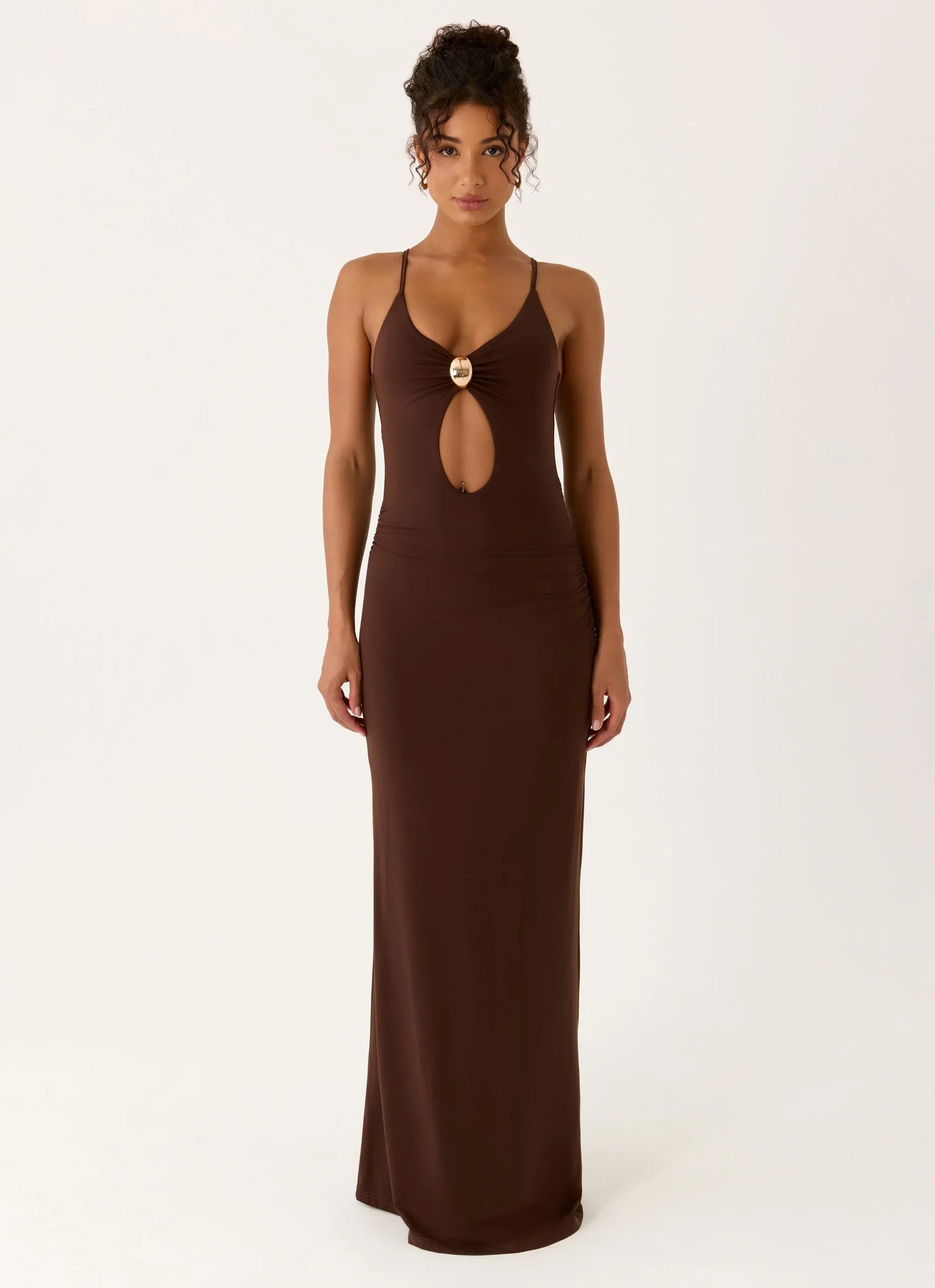 Inez Maxi Dress - Chocolate