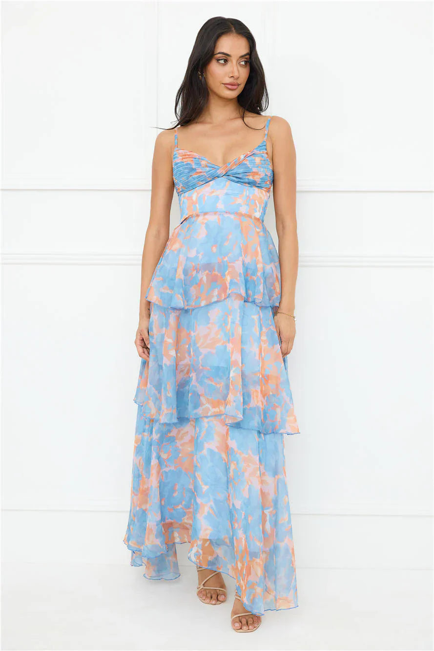 Be Myself Maxi Dress Blue