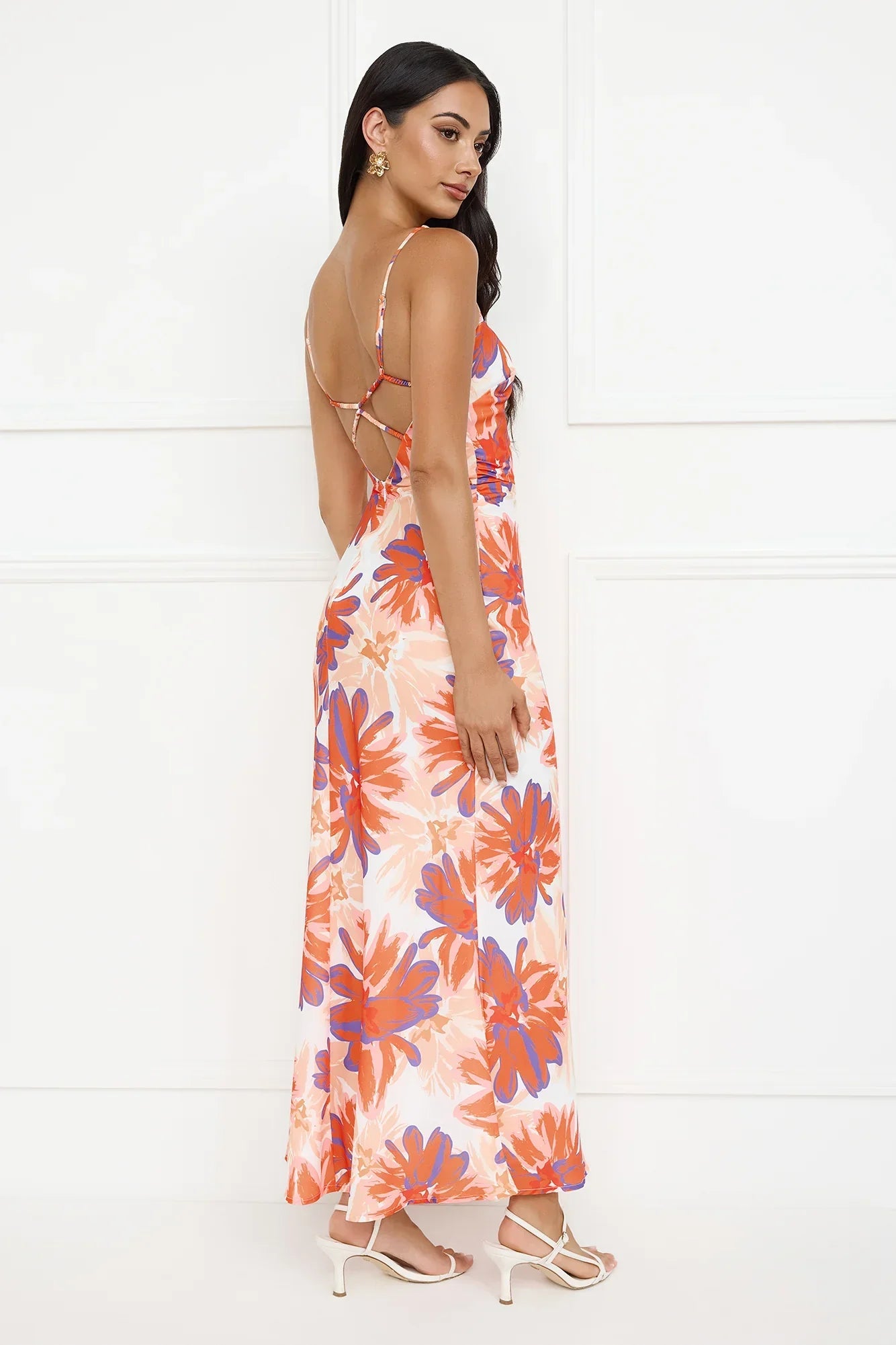 Peach Fever Maxi Dress Orange