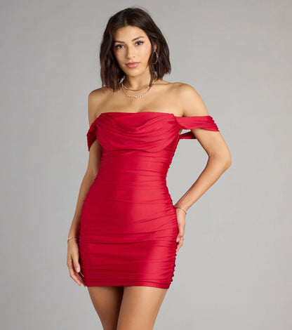 Miranda Off-The-Shoulder Mini Dress