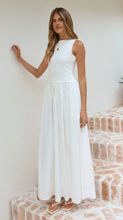 Alita Maxi Dress - White